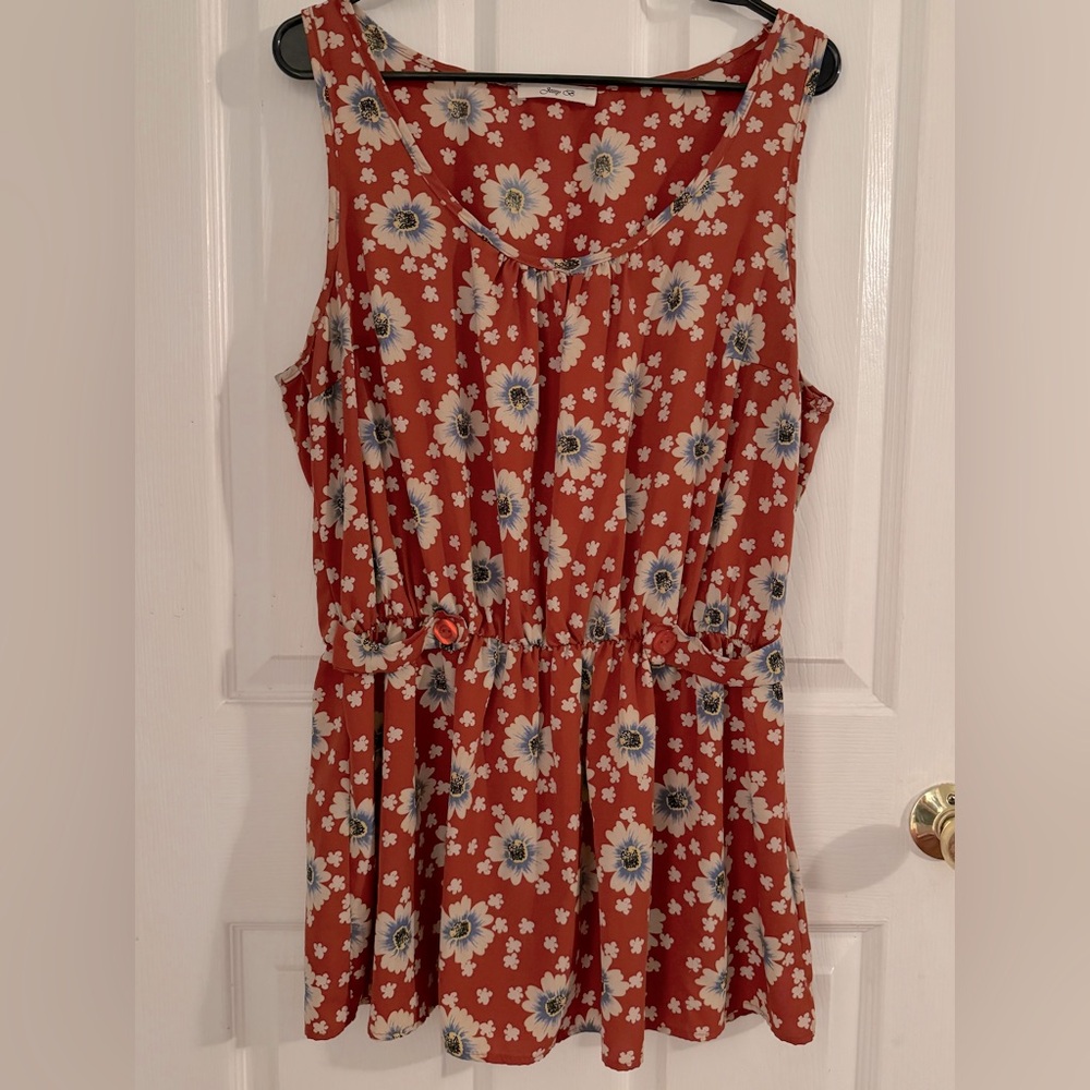 ModCloth Jessy B Floral Tunic Sz XL